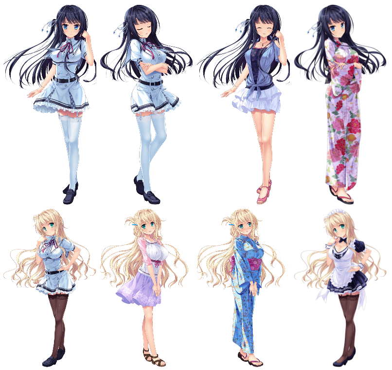 [立绘图包][やまかぜ嵐]夏の色のノスタルジア[1039P]