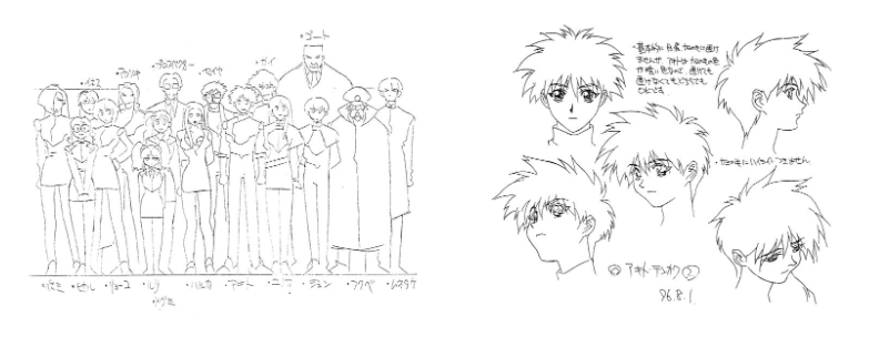 [线稿集]机动战舰抚子号 动画资料设定线稿集[200P]