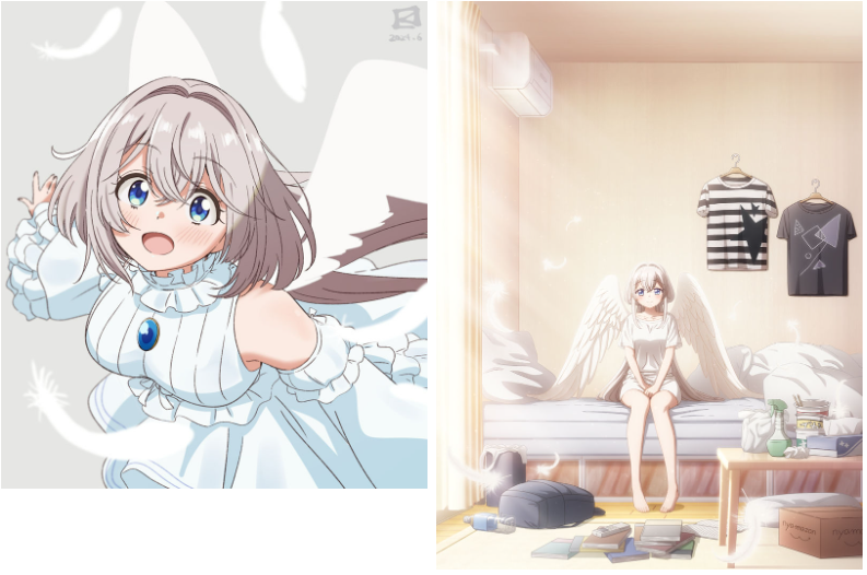 单人房、日照一般、附天使。 图片CG包[27P]