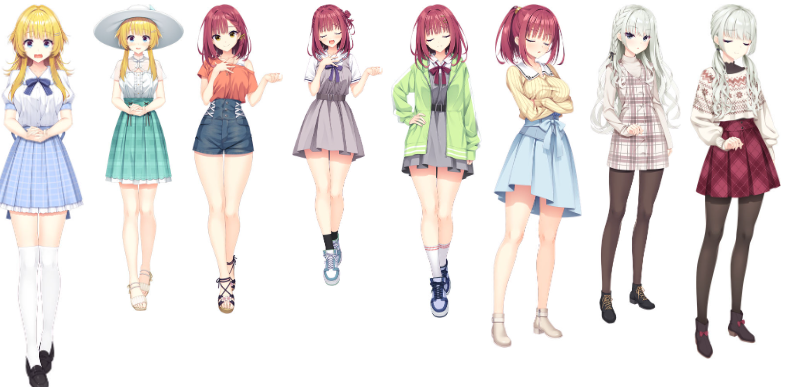 [立绘图包][むりりん こぶいち ほかん 羽純りお]ライムライト・レモネードジャム[24687P]