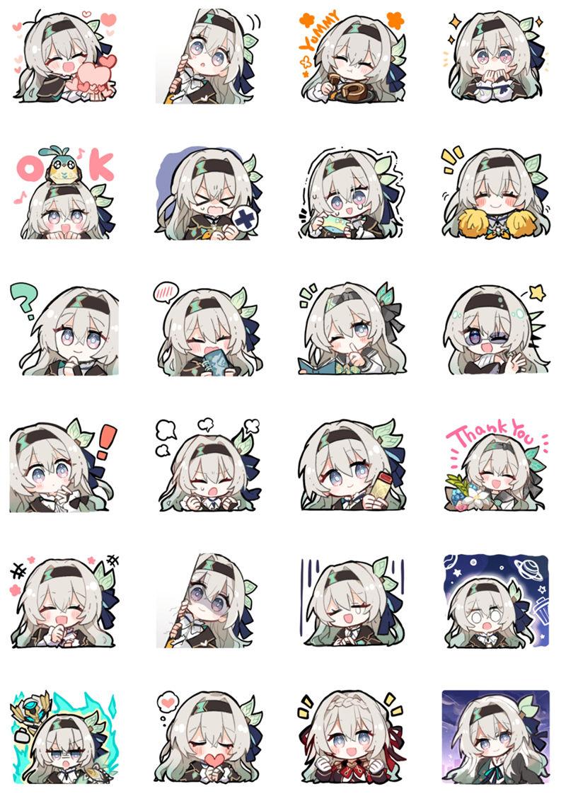 [表情包]崩坏：星穹铁道 流萤 LINE表情包[24P]