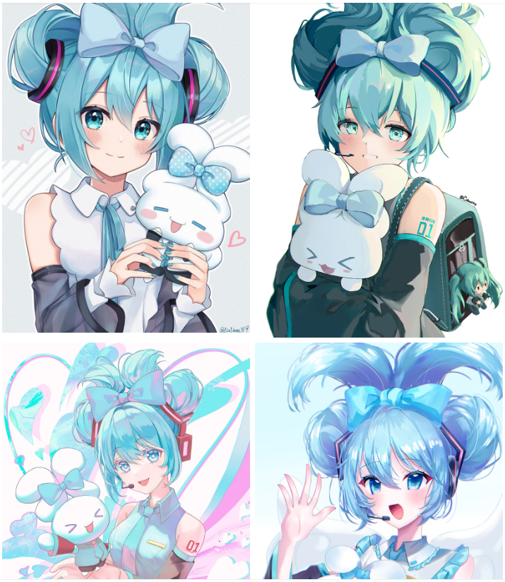 [VOCALOID]玉桂葱(玉桂狗 x 初音未来) 图片CG包[868P]