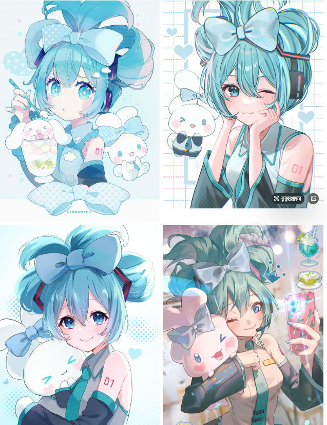 [VOCALOID]玉桂葱(玉桂狗 x 初音未来) 图片CG包[868P]