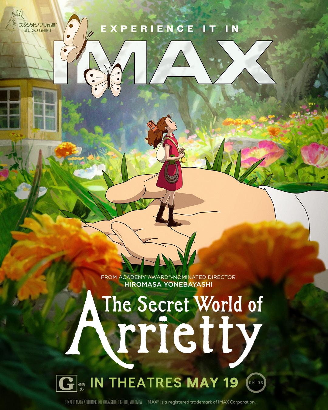 吉卜力《侧耳倾听》《借东西的小人阿莉埃蒂》4K修复版定档IMAX
