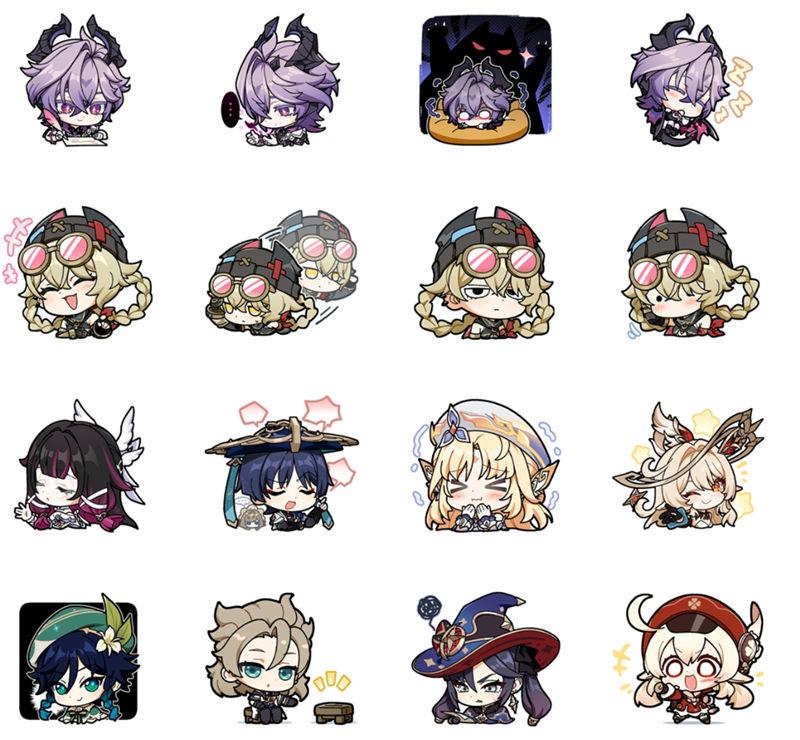 [表情包]原神表情包 系列Line表情包Vol.46-47[32P]