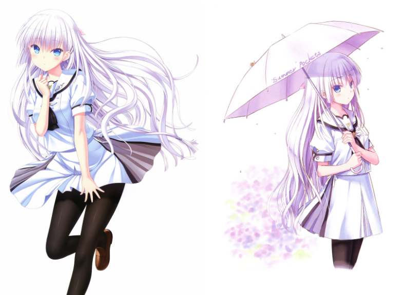 [Summer Pockets]鸣濑白羽 高清图片CG包[698P]