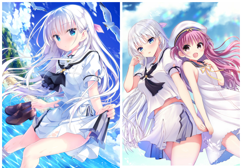 [Summer Pockets]鸣濑白羽 高清图片CG包[698P]