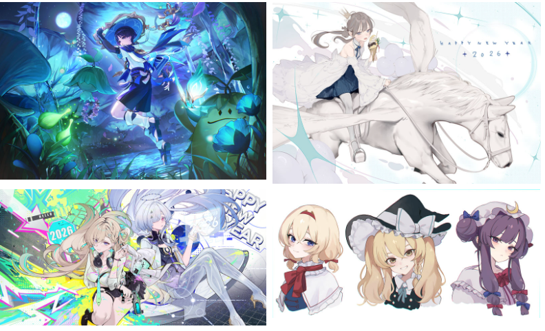 [图包]Pixiv 月榜精选图集 2026年01月[348P]