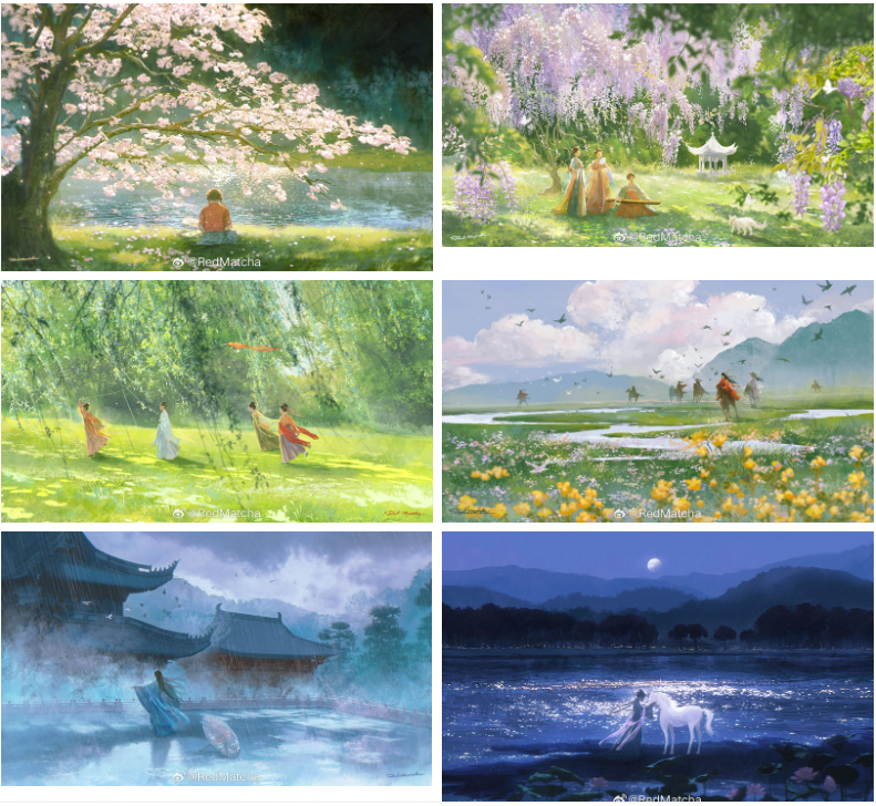 [画师推荐][RedMatcha]散图包+Pixiv图片包[556P]