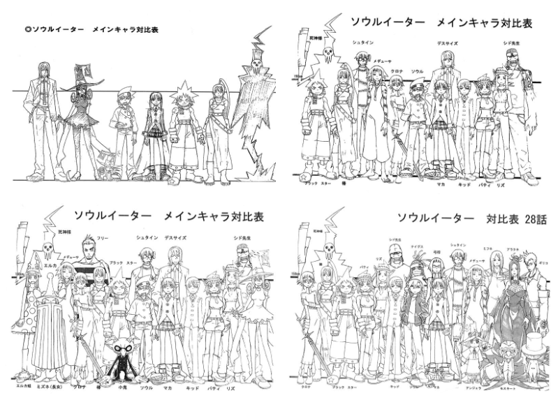 [线稿集]噬魂师 动画资料设定线稿集[128P]