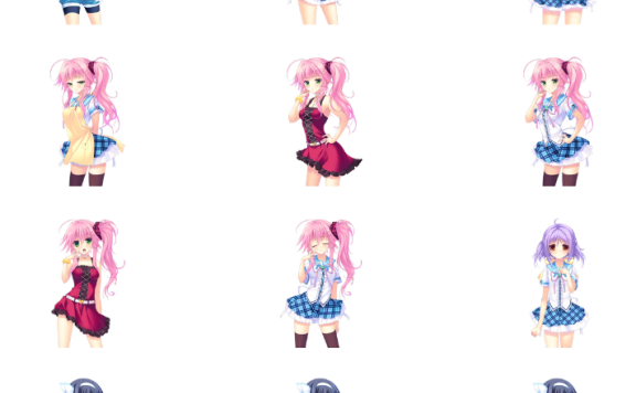 [立绘图包][羽鳥ぴよこ 熊虎たつみ カズナリせ]恋する姉妹の六重奏[1220P]