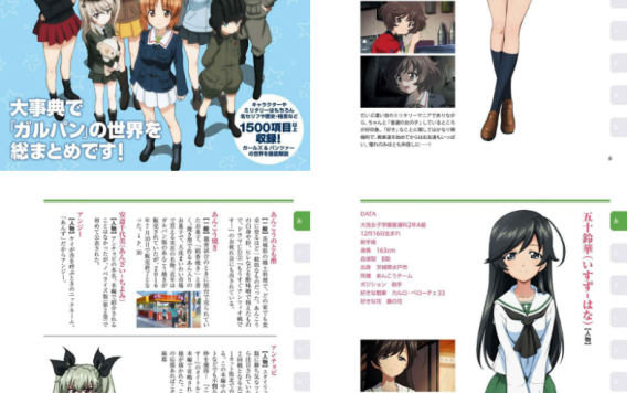 [画集]改訂版 ガールズ&パンツァー エンサイクロペディア[226P]