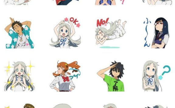 [表情包]未闻花名 Line表情包[40P]