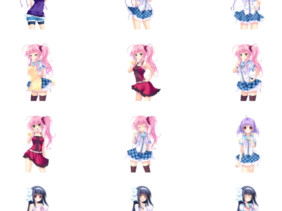 [立绘图包][羽鳥ぴよこ 熊虎たつみ カズナリせ]恋する姉妹の六重奏[1220P]