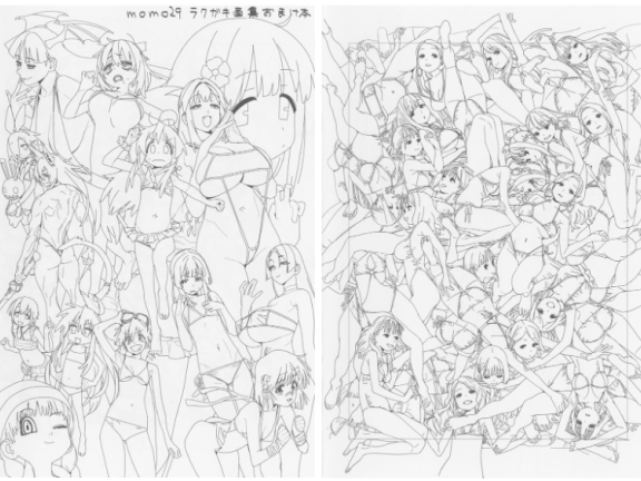 [线稿集][momo29 (今村亮)]原画集3册[355P]