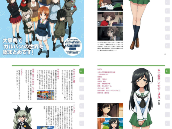 [画集]改訂版 ガールズ&パンツァー エンサイクロペディア[226P]