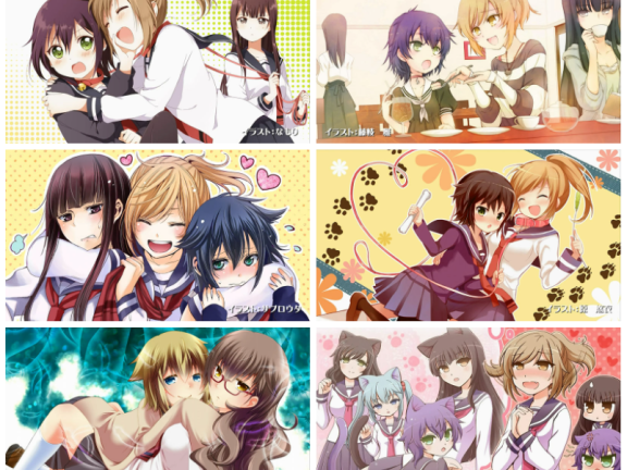 [画集]犬神同学和猫山同学 EndCard[12P]