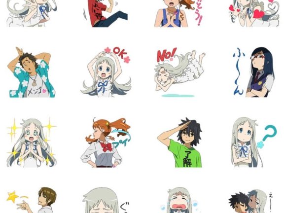 [表情包]未闻花名 Line表情包[40P]