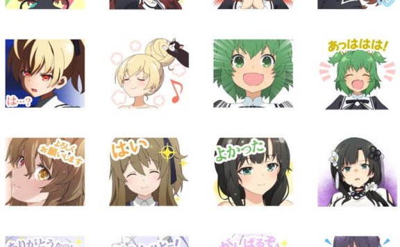 [表情包]突击莉莉 BOUQUET LINE表情包2套[48P]