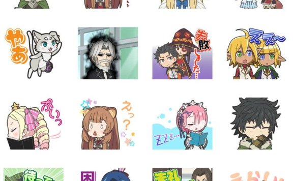 [表情包]异世界四重奏 Line表情包6套[200P]