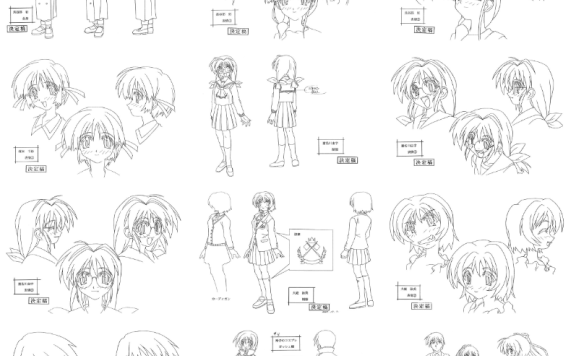 [线稿集]COMIC PARTY 动画资料设定线稿集[40P]