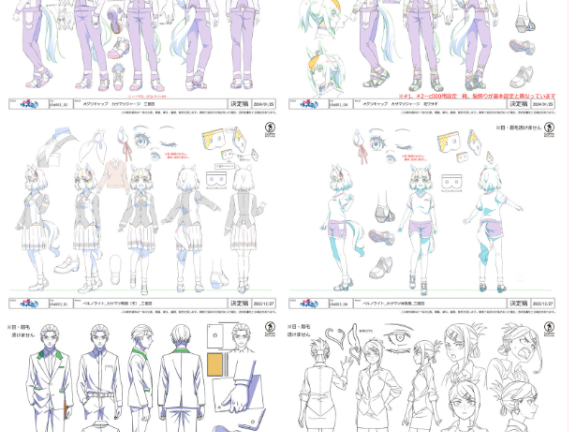 [线稿集]赛马娘芦毛灰姑娘 动画原画设定资料集[129P]