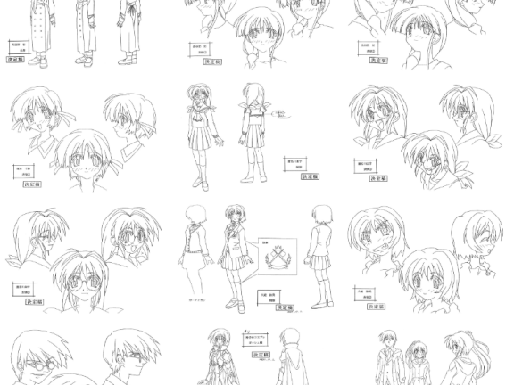 [线稿集]COMIC PARTY 动画资料设定线稿集[40P]