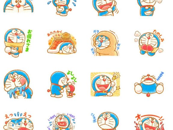 [表情包]哆啦A梦 2025年贺 Line表情包[40P]