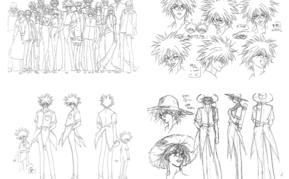 [线稿集]闪灵二人组 动画资料设定线稿集[167P]