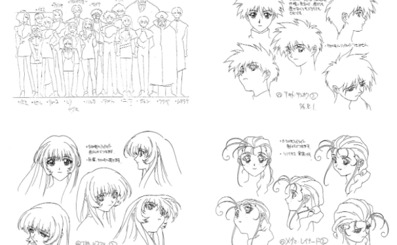 [线稿集]机动战舰抚子号 动画资料设定线稿集[200P]