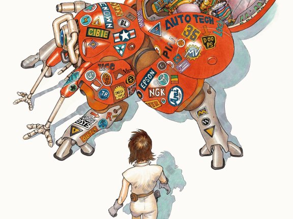 “大友克洋×攻壳机动队”致敬插图首次在大阪会场公开