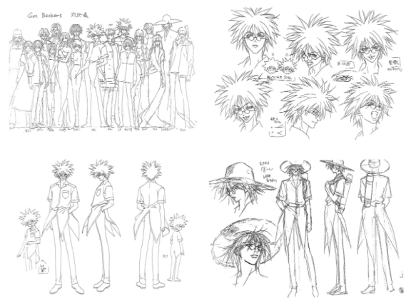 [线稿集]闪灵二人组 动画资料设定线稿集[167P]