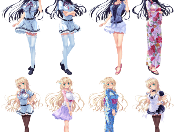 [立绘图包][やまかぜ嵐]夏の色のノスタルジア[1039P]