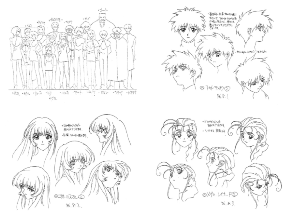 [线稿集]机动战舰抚子号 动画资料设定线稿集[200P]