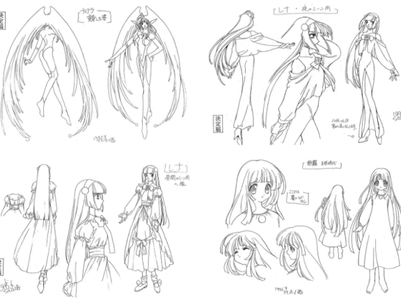 [线稿集]通灵公主 动画资料设定线稿集[45P]