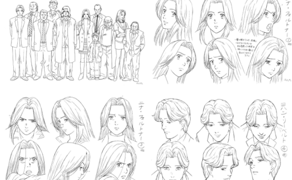 [画集]Monster怪物 动画资料设定线稿集[139P]