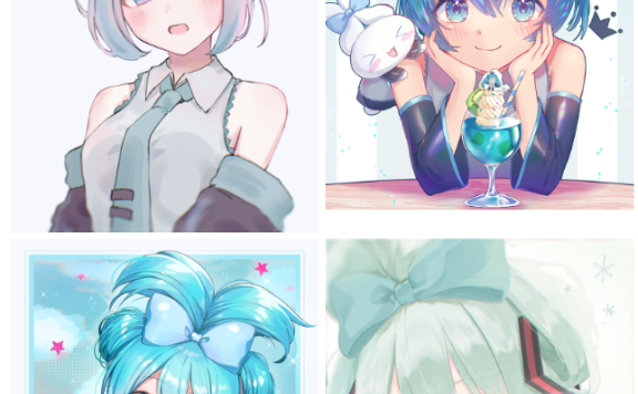 [VOCALOID]玉桂葱(玉桂狗 x 初音未来) 图片CG包[868P]