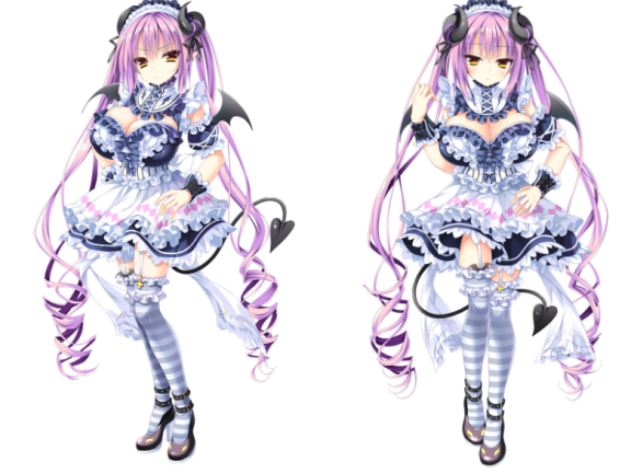 [立绘图包][るび様 ももいろね まろやか]ごほうしアクマとオシオキてんし[712P]