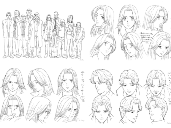 [画集]Monster怪物 动画资料设定线稿集[139P]